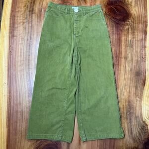 Whimsy Row Women's jeans 30 Organic Cotton Stretch Wide Crop High waist I3-13